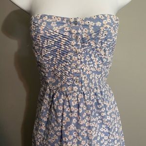 Forever 21 Strapless Floral Dress with pockets